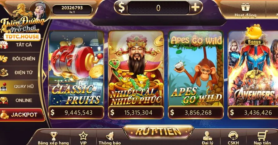 Máy đánh bạc và nổ hũ tại jn88 cổng game